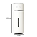 260ML Wireless Air Humidifier USB Aromatherapy Diffuser 1000mAh Rechargeable Battery Ultrasonic Cool Mist Maker Quiet Fogger