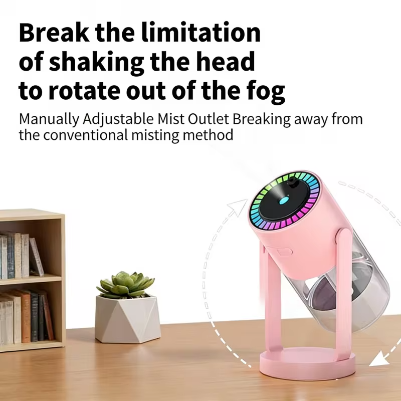 Desktop Air Car Humidifier Projection Starry Sky Top Shaking Head Humidifier Creative Hydration USB Spray Shaking Head Machine
